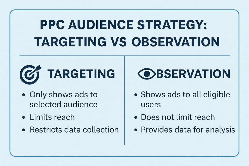 PPC Audience Strategy: Targeting Vs. Observation